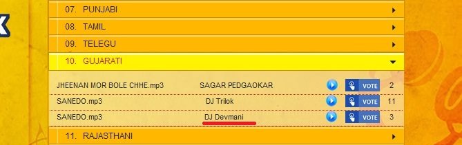 Vote_for_DJ_Devmani at Radio Mirchi Folk mix Vote For DJ Devmani at Radio Mirchi Folk Mix